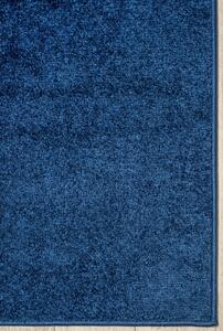 Ciemnoniebieski jednokolorowy dywan do salonu - Kavo 3X