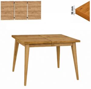 Stół 80x140/190 cm prostokątny rozkładany, blat 3,6 cm, nogi Drewniane „ Trapezowe ” | ArtD Home