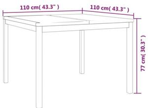 Zestaw Mebli Ogrodowych Komplet Jadalniany 3-Częściowy Drewno Na Taras Balkon Ogród