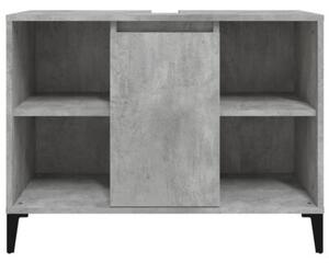 Szafka pod umywalkę, szarość betonu, 80x33x60 cm