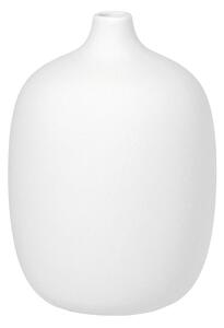Biały ceramiczny wazon Blomus, wys. 18,5 cm