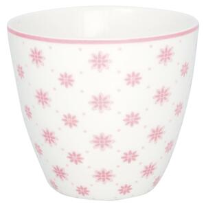 Różowa porcelanowa filiżanka Green Gate Laurie, 300 ml