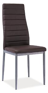 Krzesło H-261 Bis Aluminium / Brązowe