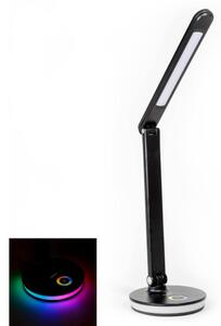 Platinet LED RGB Akumulatorowa lampa stołowa z funkcją power banku LED/12W/5V 2800-6000K czarna PL0492