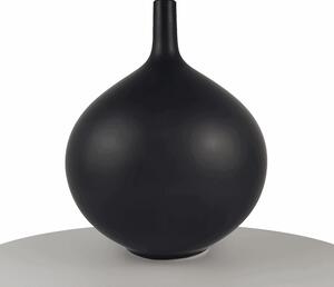 Czarny Wazon Dekoracyjny Ceramiczny Sevilla - 24cm Matowy