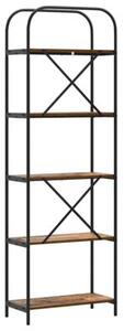 Półka na książki stare drewno 60 x 30 x 183 cm