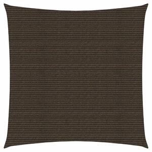 Żagiel przeciwsłoneczny, 160 g/m², brązowy, 7x7 m, HDPE