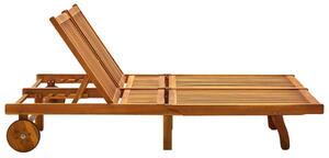 2-osobowy leżak ogrodowy z poduszkami, lite drewno akacjowe