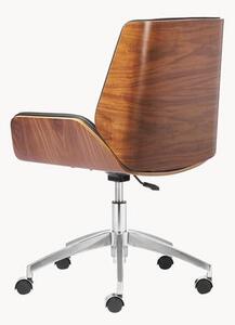 Krzesło biurowe ze sztucznej skóry Rouven, obrotowe