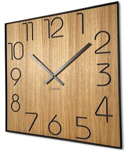 Drewniany zegar ścienny Wood Square 60cm