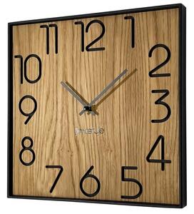 Zegar ścienny drewniany Wood Square 30cm