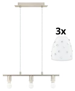 Eglo Eglo - LED Żyrandol na lince MY CHOICE 3xE14/4W/230V chrom/biały EG31118C
