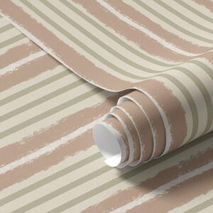 Tapety Pionowe różowe i oliwkowe paski na jasnym tle, Tapety Geometryczne, Tapety w paski, a01268v4 : Uwalls.pl