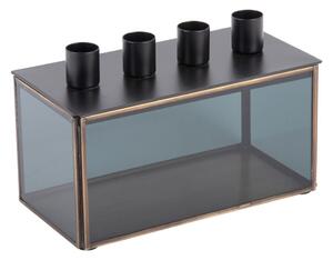 Szklany świecznik Boxed Rectangle – PT LIVING