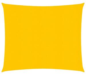 Żagiel przeciwsłoneczny, 160 g/m², żółty, 2,5x3 m, HDPE
