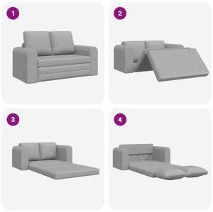 Sofa bed szary chmur 148 x 71 x 83 cm tkanina