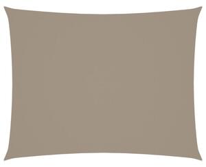 Prostokątny żagiel ogrodowy, tkanina oxford, 6x8 m, taupe