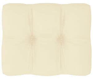 Poduszka na sofę z palet, kremowa, 50x40x10 cm