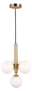 Lampa wisząca w kolorze złota SULION Musa, wys. 120 cm