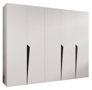 Szafa uchylna otwierana Piano 1 250 wys. 202 cm biaÅy + u. czarny