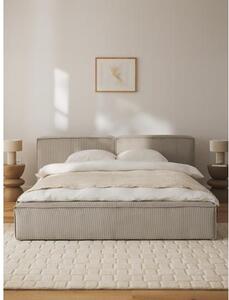 Łóżko tapicerowane ze sztruksu Lennon