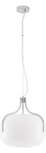 Lampa Wisząca Lucande, Christo, ściemnialny, biały, jadalnia, szkło, design
