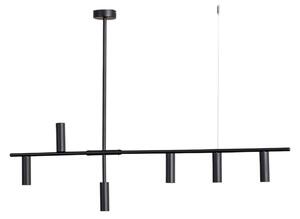 Lampa Wisząca ALDEX, Trevo 6, ściemnialny, czarny, salon, metal, nowoczesny