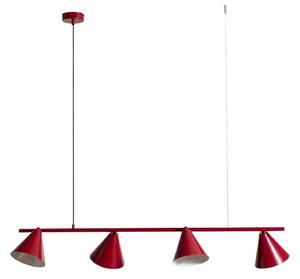 Lampa Wisząca ALDEX, Hängeleuchte Form 4, ściemnialny, czerwony, jadalnia, metal, nowoczesny