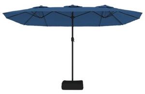 Podwójny parasol ogrodowy, niebieski, 449x265 cm