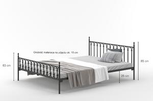 Łóżko metalowe podwójne 160x200 wzór 8, polski producent Lak System