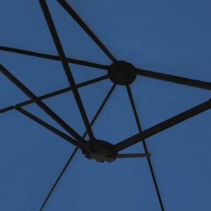 Podwójny parasol ogrodowy, niebieski, 449x265 cm