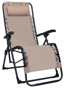 Składane krzesła tarasowe, 2 szt., taupe, tworzywo textilene