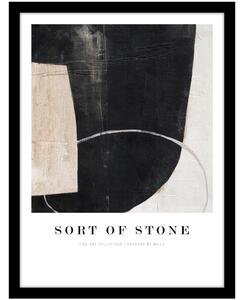 Obraz 32x42 cm Sort Of Stone – Malerifabrikken