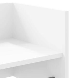Półka ścienna, biała, 100x35x30,5 cm, materiał drewnopochodny