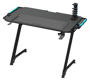 Milagro Stół do gier SNAKE z podświetleniem LED RGB 100x60 cm czarny MI1967