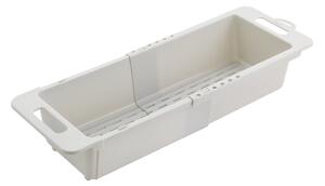 Szary regulowany plastikowy teleskopowy ociekacz na zlew 52x18 cm – Metaltex