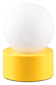 Żółta lampa stołowa ze szklanym kloszem (wys. 17 cm) Countess – Reality