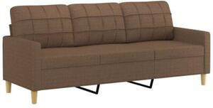 Sofa 3-osobowa z podnÃ³Å¼kiem, brÄ zowy, 180 cm, tkaninÄ