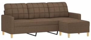 Sofa 3-osobowa z podnÃ³Å¼kiem, brÄ zowy, 180 cm, tkaninÄ