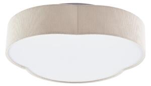Lampa Sufitowa Lindby, Winona, ściemnialny, beżowy, salon, tkanina | tekstylia