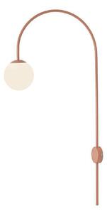 Lampa Ścienna ALDEX, Una, ściemnialny, czerwony, salon, metal