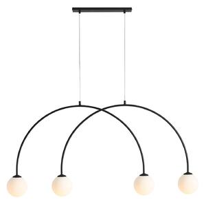 Lampa Wisząca ALDEX, Alison, ściemnialny, czarny, salon, metal, nowoczesny