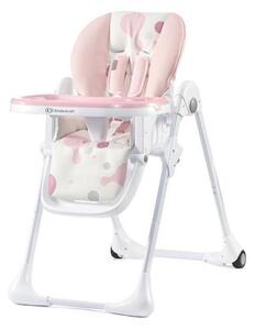 Kinderkraft KINDERKRAFT - Krzesło do jadalni dla dzieci YUMMY różowo/białe AG0323