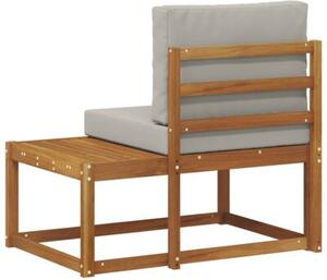 Sofa końcowa na zewnątrz z poduszką naturalny 91 x 63 x 73 cm
