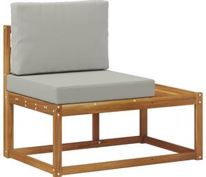 Sofa końcowa na zewnątrz z poduszką naturalny 91 x 63 x 73 cm