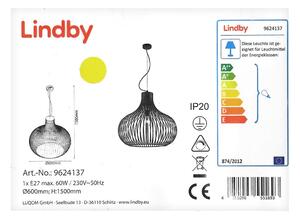 Lindby Lindby - Żyrandol na lince FRANCES 1xE27/60W/230V LW1062