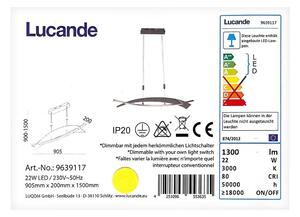 Lucande Lucande - LED Ściemnialny żyrandol na lince MARIJA LED/22W/230V LW0412