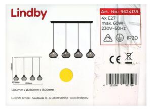 Lindby Lindby - Żyrandol na lince FRANCES 4xE27/60W/230V LW0612