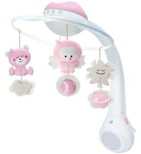 Infantino Infantino - Karuzela do łóżeczka z muzyką 3w1 3xAAA różowa FBB0049