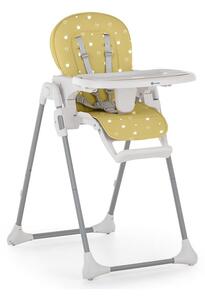 Petite&Mars PETITE&MARS - Krzesełko do karmienia dzieci GUSTO żółte AG0429